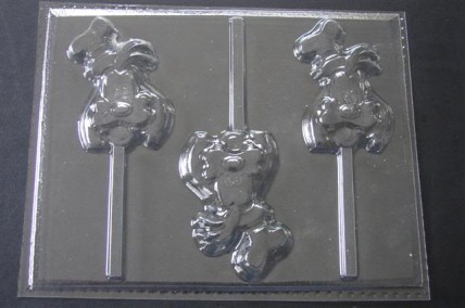 341sp Silly Dog Face Chocolate or Hard Candy Lollipop Mold 341sp Silly Dog Face Chocolate or Hard Candy Lollipop Mold